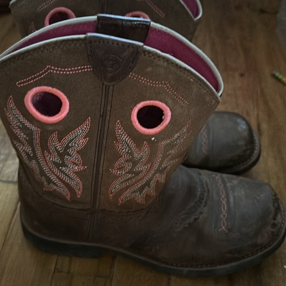 Ariat brown leather boots - Picture 4 of 7